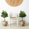 3ft. Artificial Fiddle Leaf Fig Tree With Handmade Cotton & Jute Woven Planter Set DIY Kit